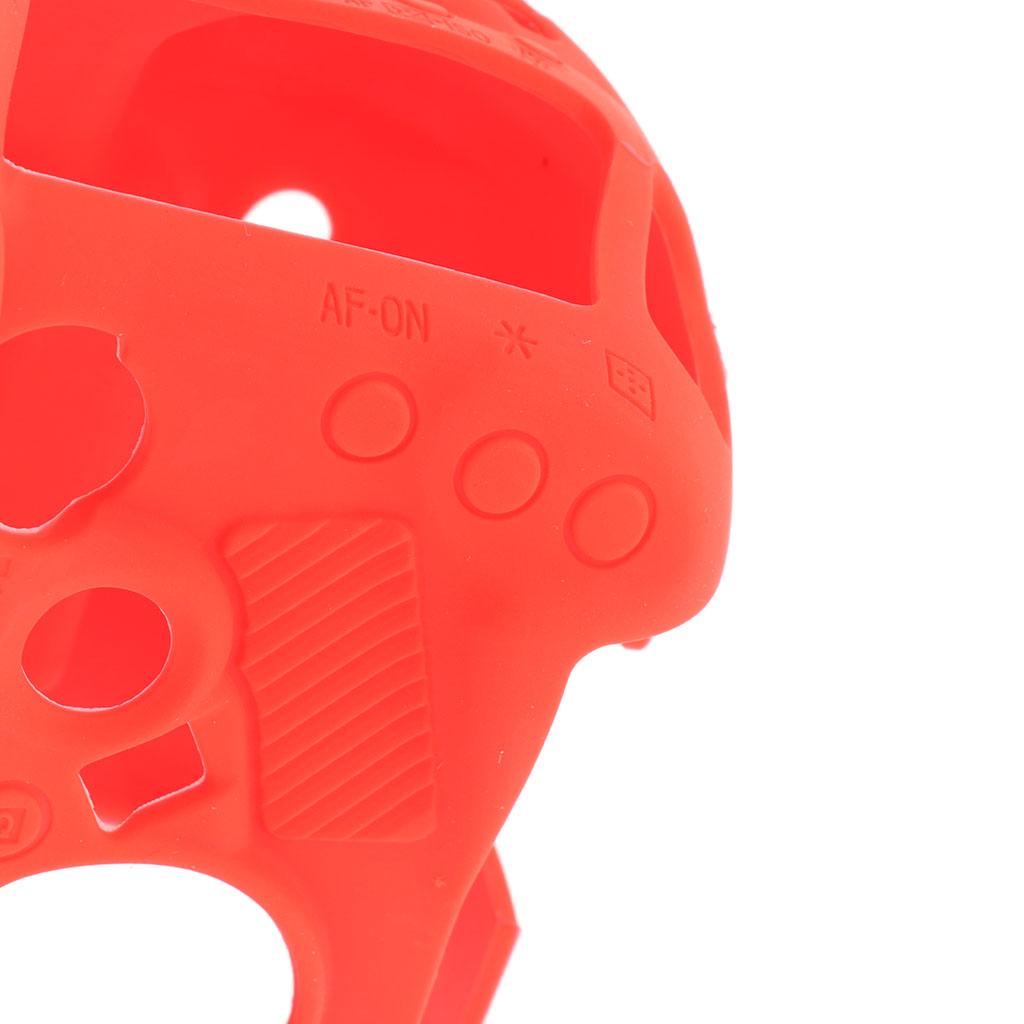 Soft Silicone Protective Case Cover Bag for Canon EOS 5D4 5D Mark IV Red
