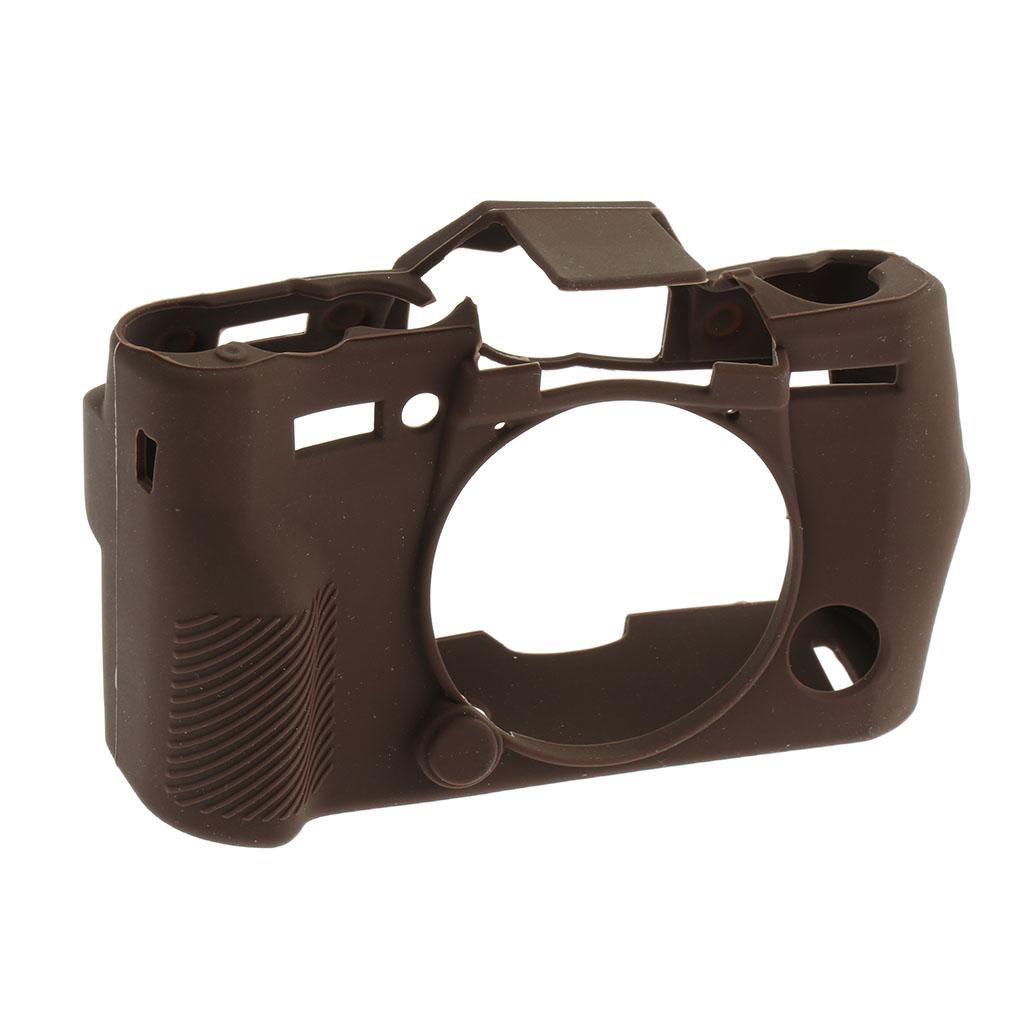 Soft Silicone Protective Case Cover Bag For Fuji Fujifilm X-T10 X-T20 Coffee