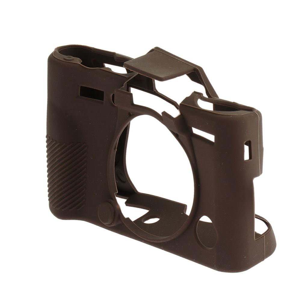 Soft Silicone Protective Case Cover Bag For Fuji Fujifilm X-T10 X-T20 Coffee