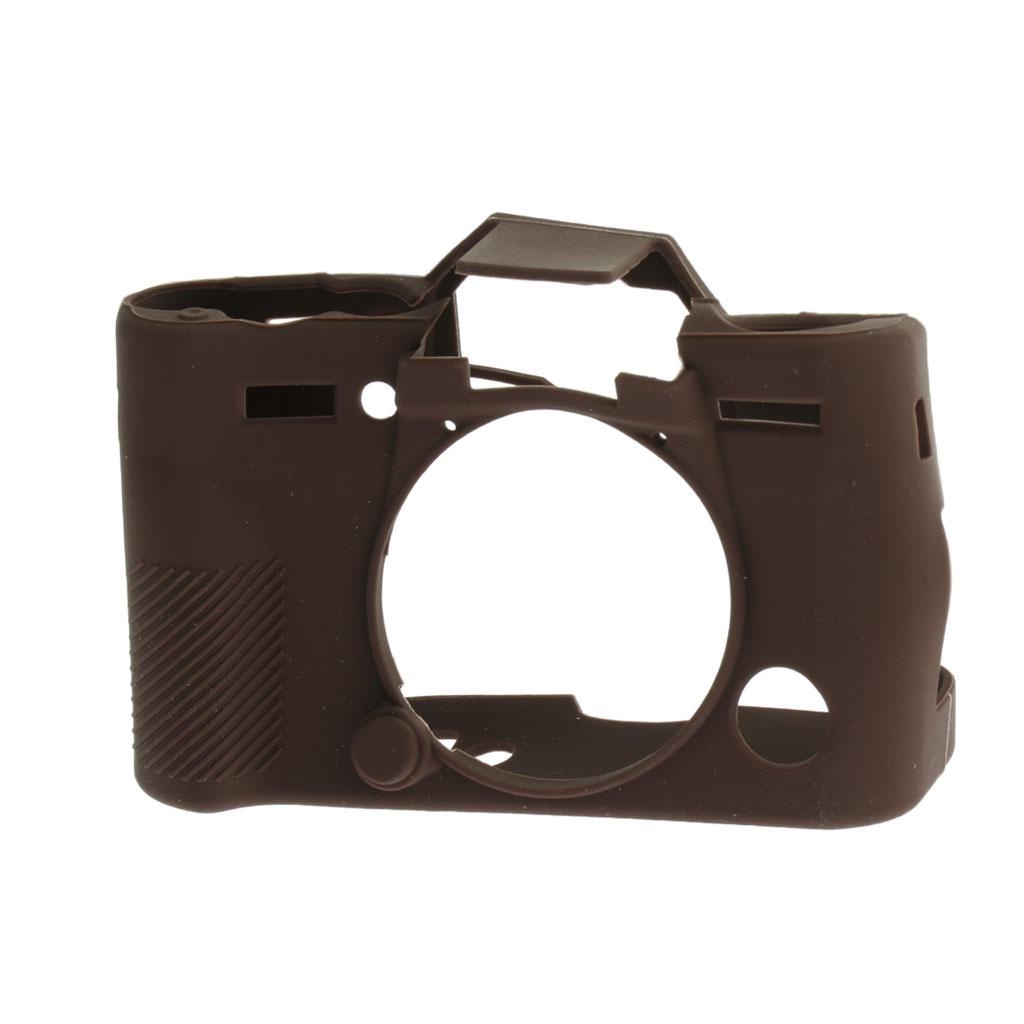 Soft Silicone Protective Case Cover Bag For Fuji Fujifilm X-T10 X-T20 Coffee