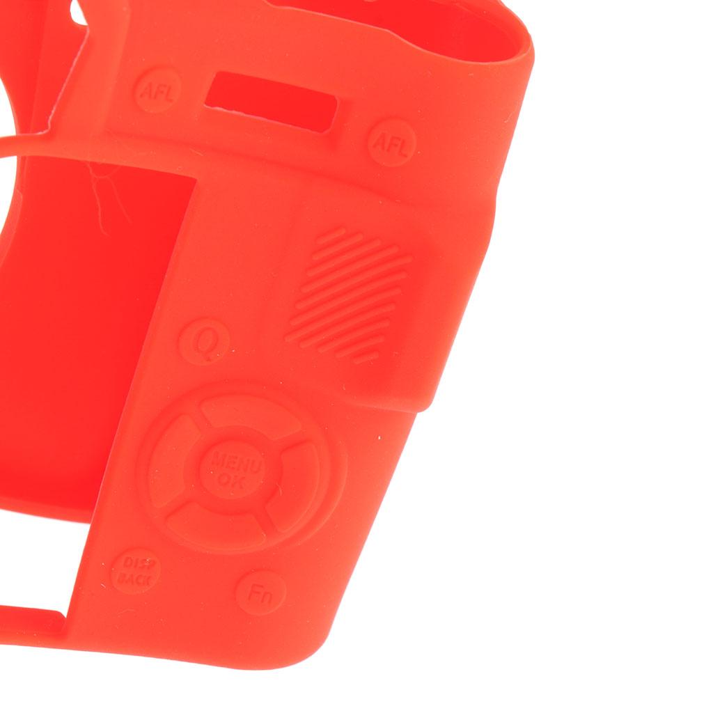 Soft Silicone Protective Case Cover Bag For Fuji Fujifilm X-T10 X-T20 Red