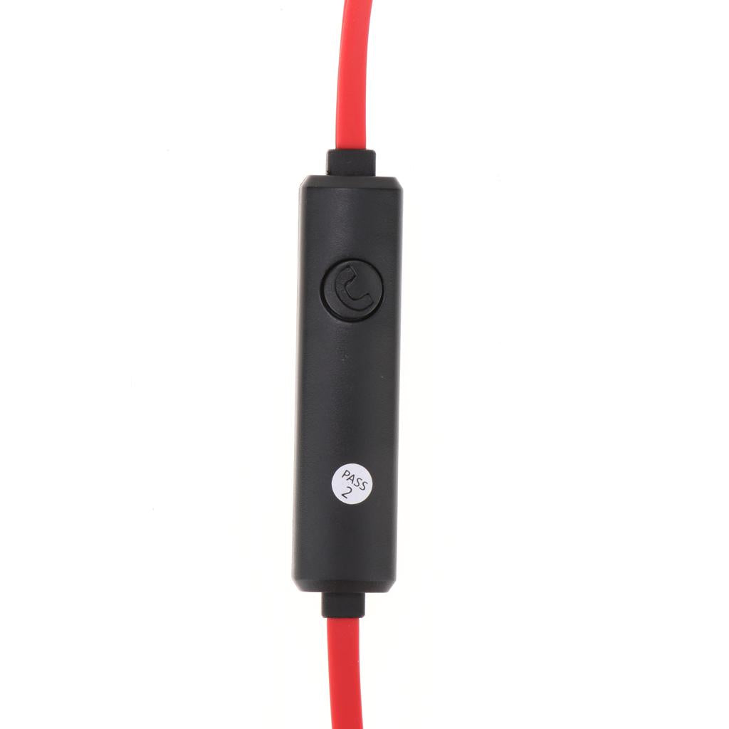 In-Ear Wired Stereo Game and Video Headset with Detachable Microphone red