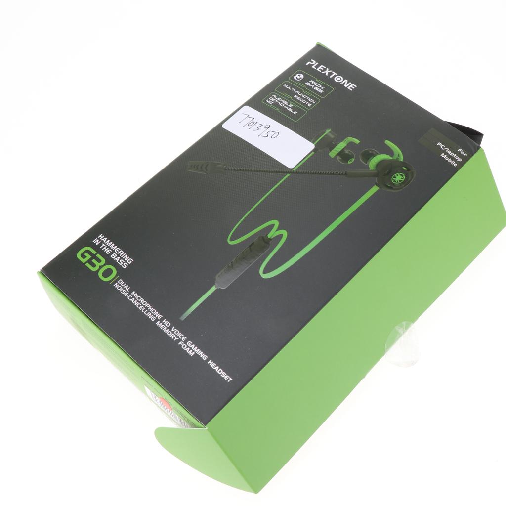 In-Ear Wired Stereo Game and Video Headset with Detachable Microphone red