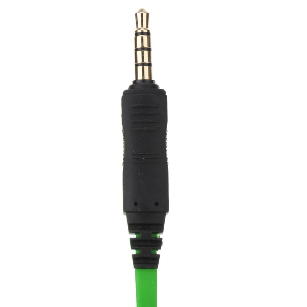 In-Ear Wired Stereo Game and Video Headset with Detachable Microphone green