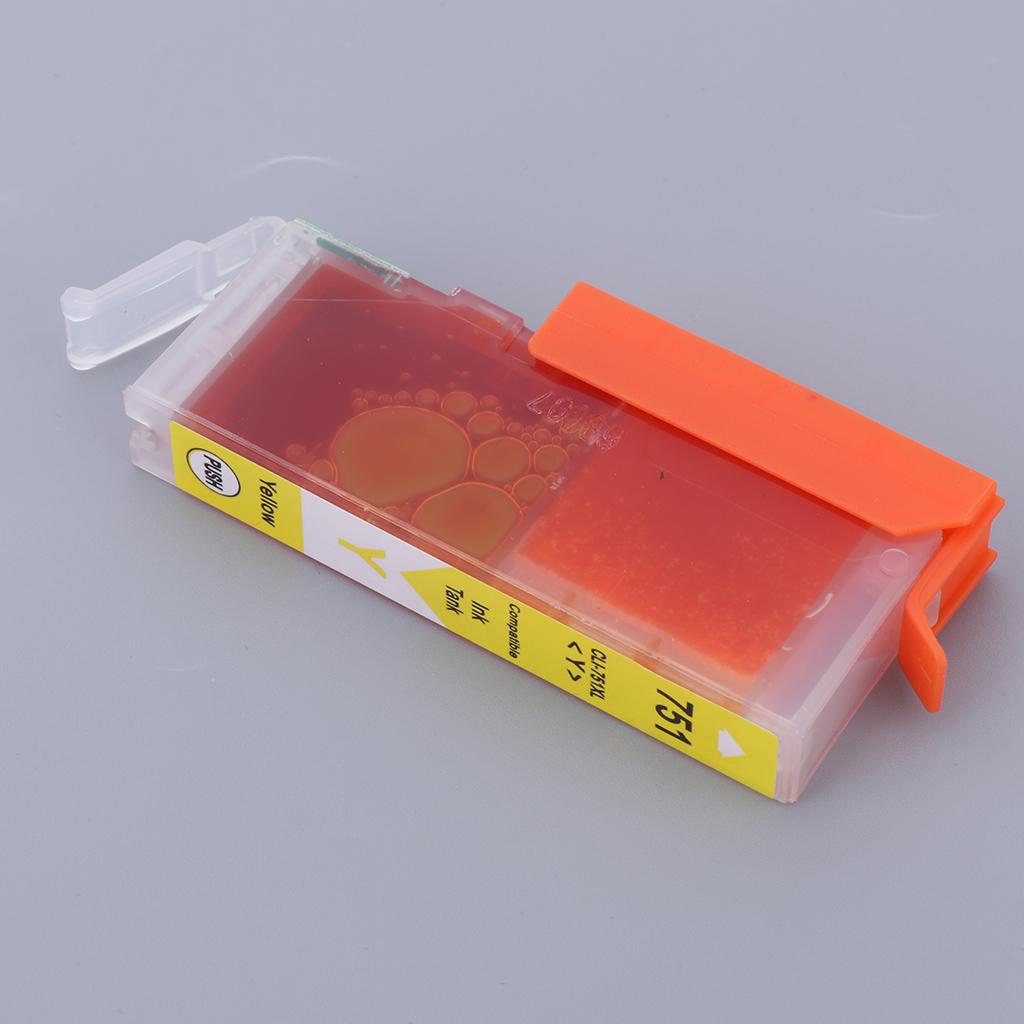 Colorful Ink Cartridges Suitable for Canon MG7170 MX727 Printer  yellow