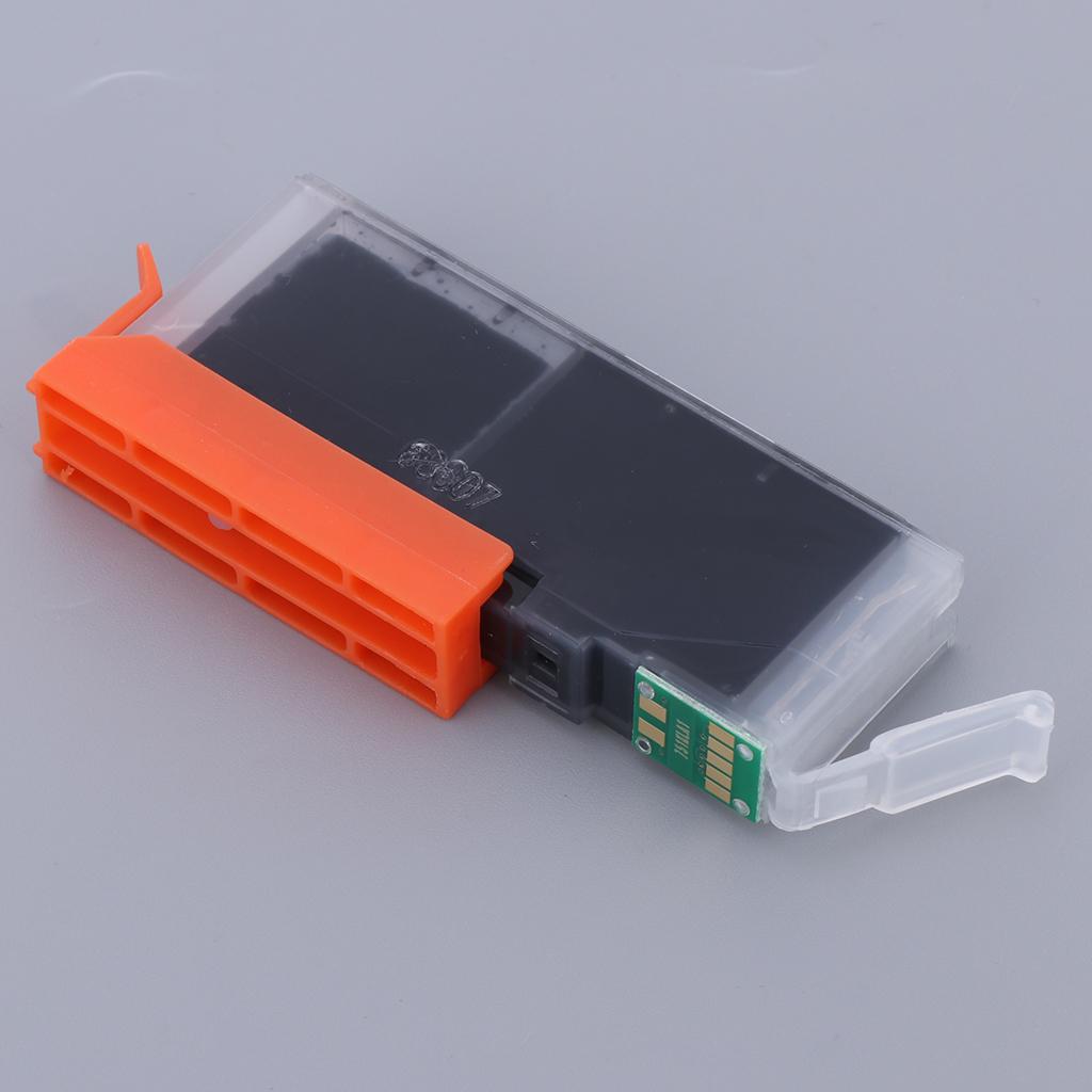 Colorful Ink Cartridges Suitable for Canon MG7170 MX727 Printer  Black