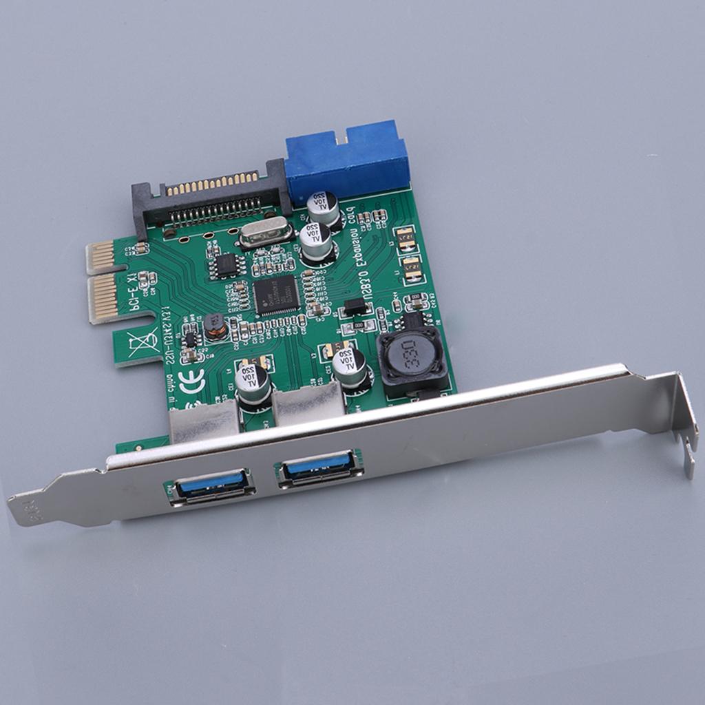 Two Post-USB 3.0 Interfaces Mini PCI Express to USB Expansion Card Adapter