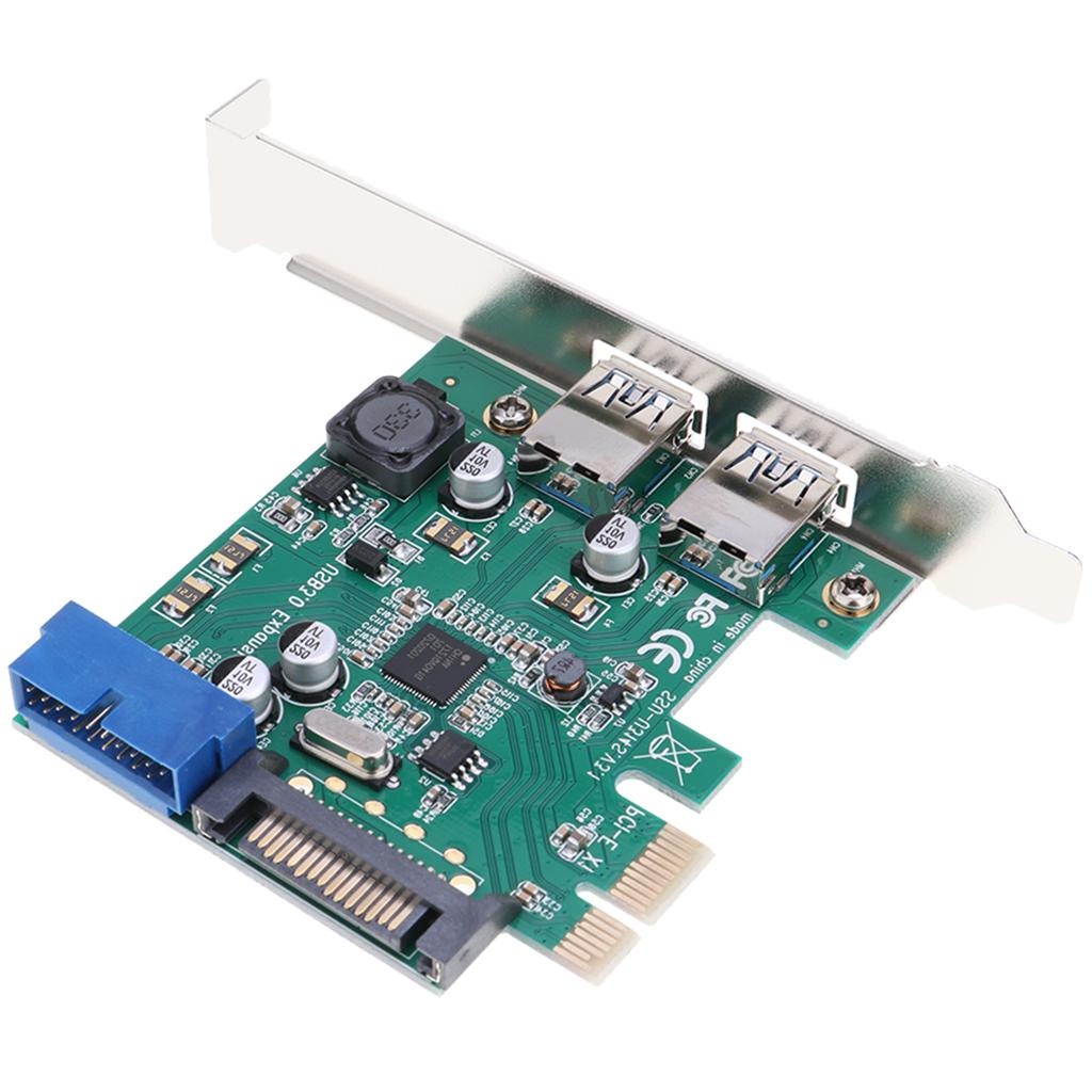 Two Post-USB 3.0 Interfaces Mini PCI Express to USB Expansion Card Adapter