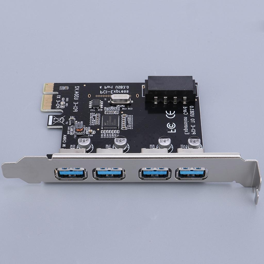 PCI Express PCIe USB 3.0 Hub Adapter Expansion Card for Windows 8.1