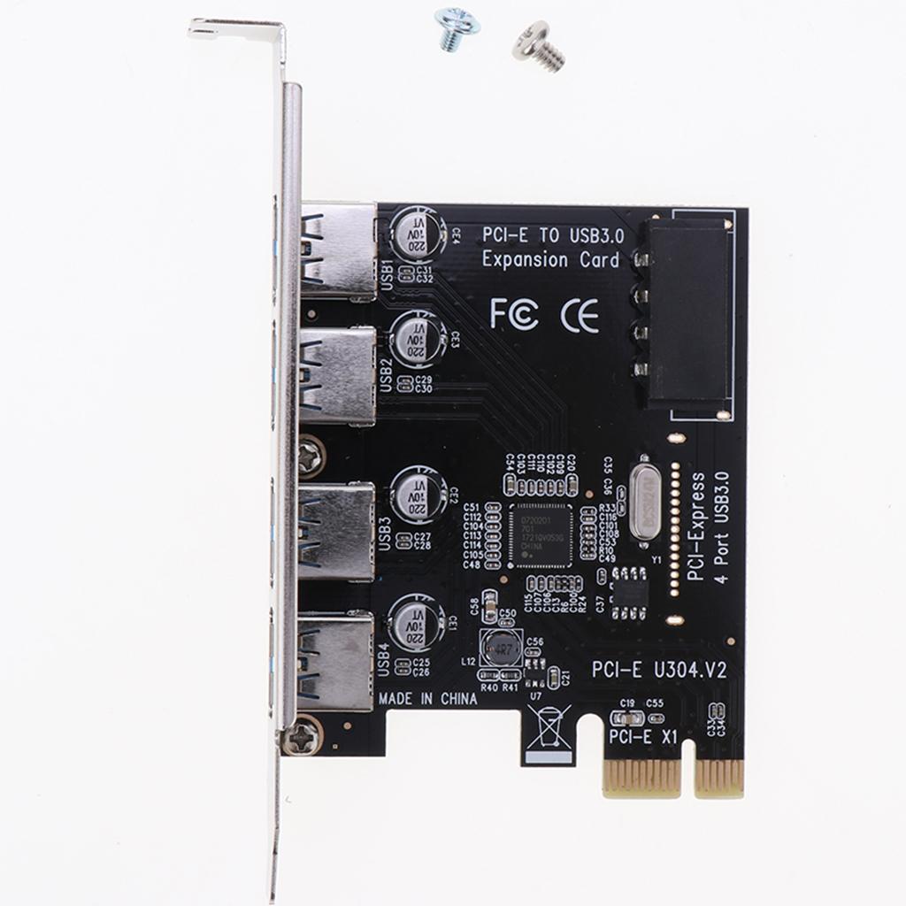 PCI Express PCIe USB 3.0 Hub Adapter Expansion Card for Windows 8.1