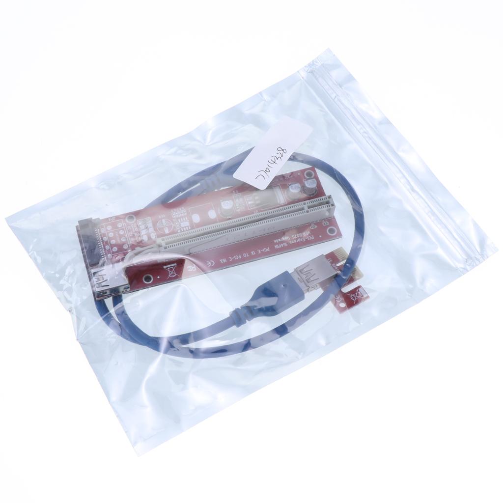 USB 3.0 Express 1x to 16x PCI-E GPU Extender Riser Card Adapter Cable 15 Pin