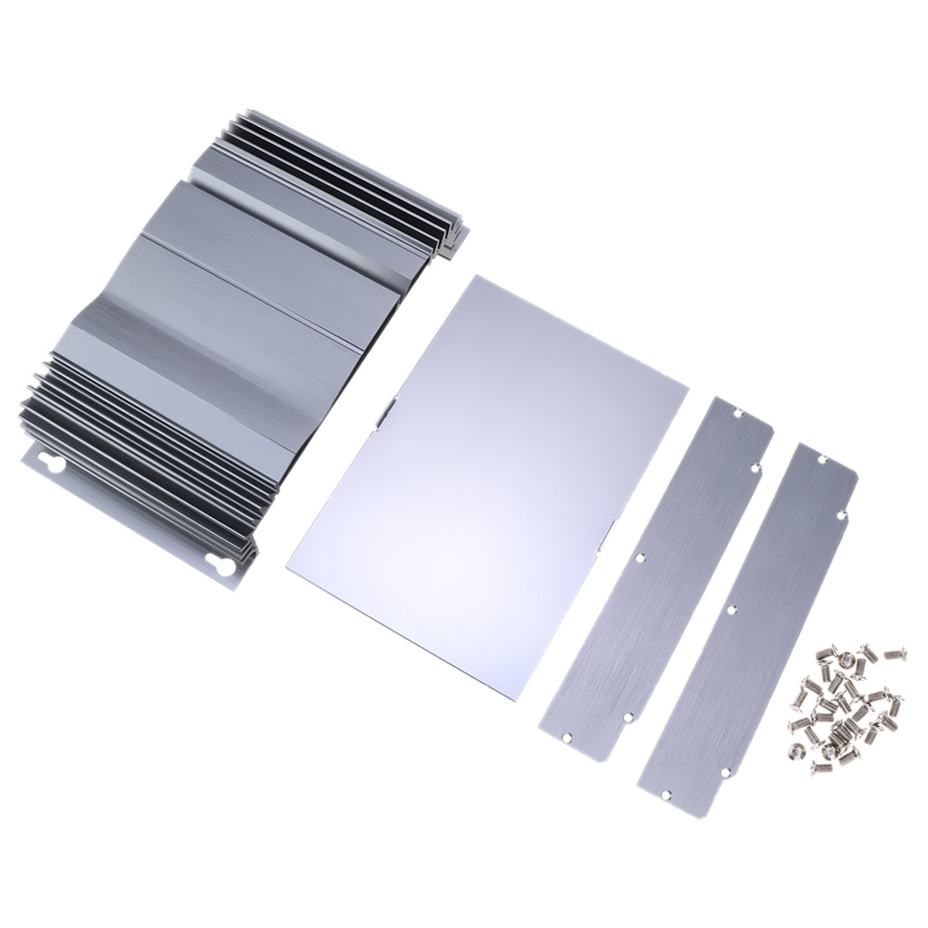 250x140x53mm Aluminum Enclosure PCB Shell Cooling Box Case DIY Instrument