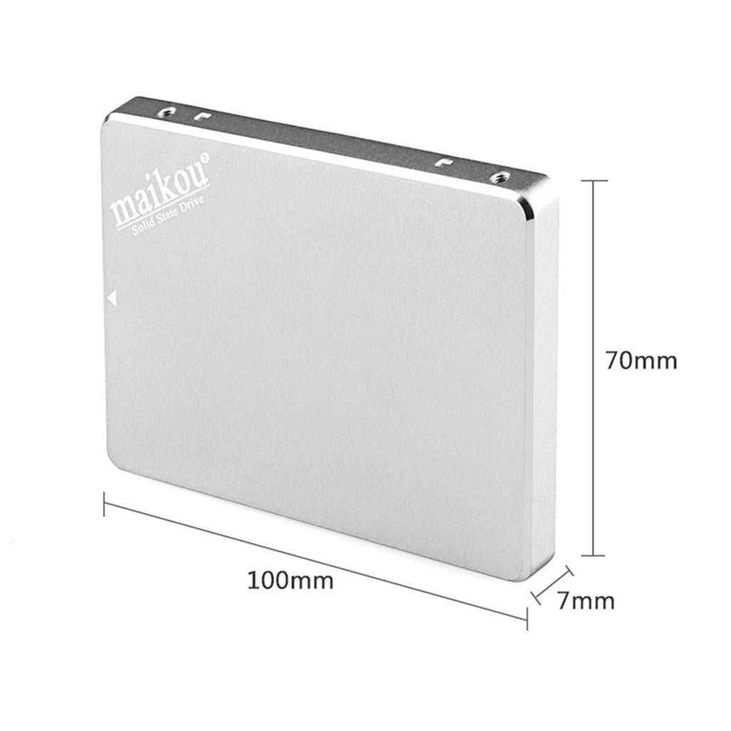 2.5 Inch SATA 3 SSD External Solid State Drive Hard Drive & Enclosure 60GB