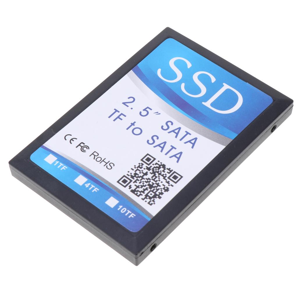 HDD Enclosure SD TF to SATA Adapter Card Hard Drive Converter