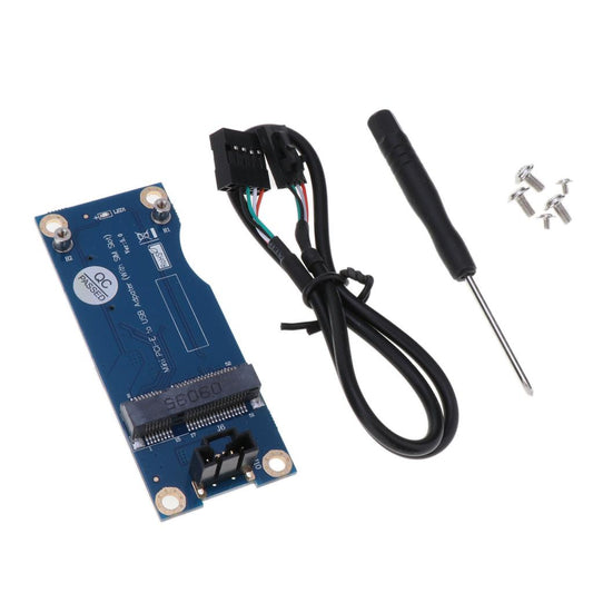 Mini PCI-E to USB Adapter w/SIM Card Slot for WWAN/LTE 3G/4G /Wifi Module