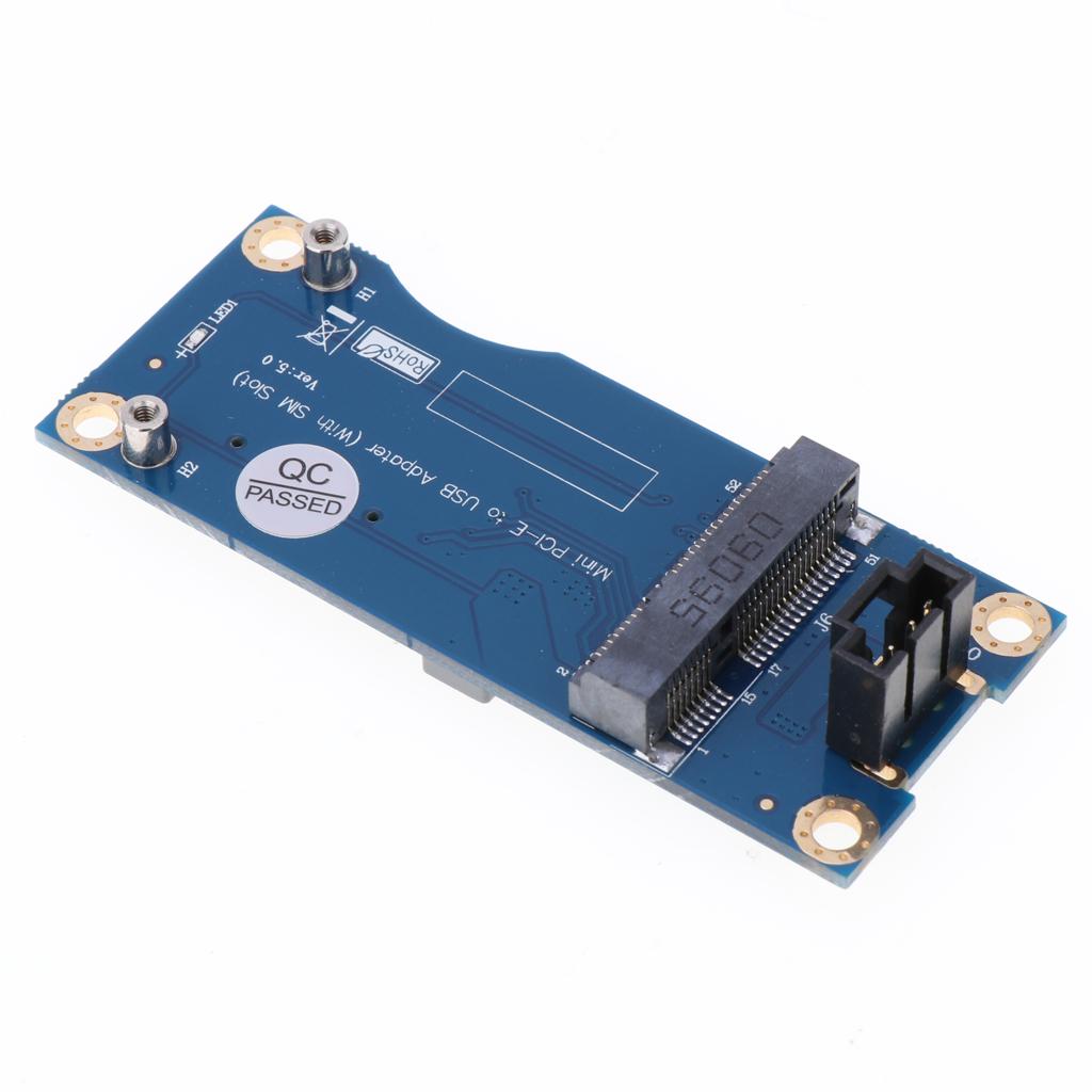 Mini PCI-E to USB Adapter w/SIM Card Slot for WWAN/LTE 3G/4G /Wifi Module