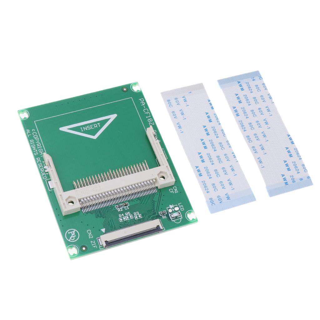 CF to 1.8" CE ZIF SSD Adapter Card w/ 2 Cables