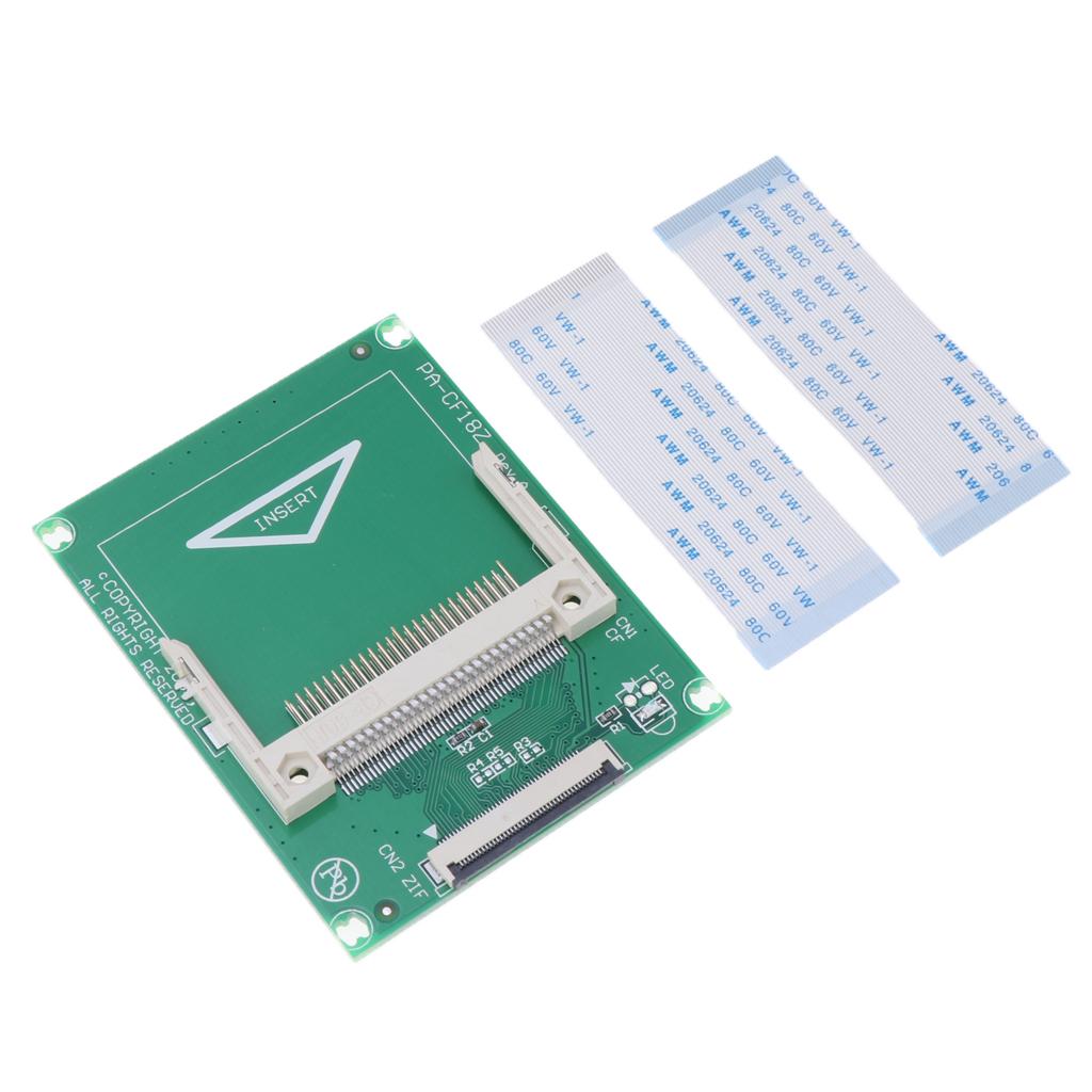 CF to 1.8" CE ZIF SSD Adapter Card w/ 2 Cables