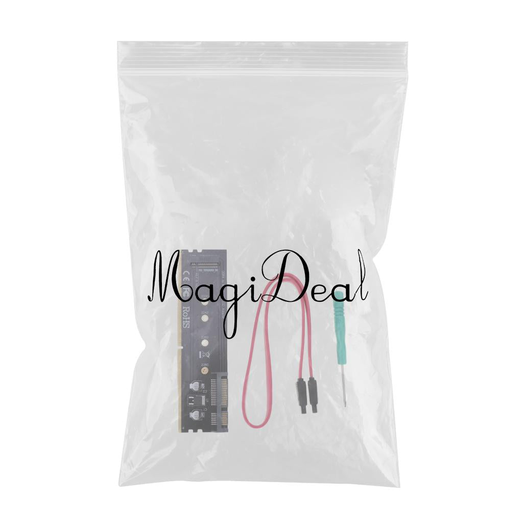 DDR4 SATA to M.2 (NGFF) Solid State Drive SSD Riser Card Expansion Card