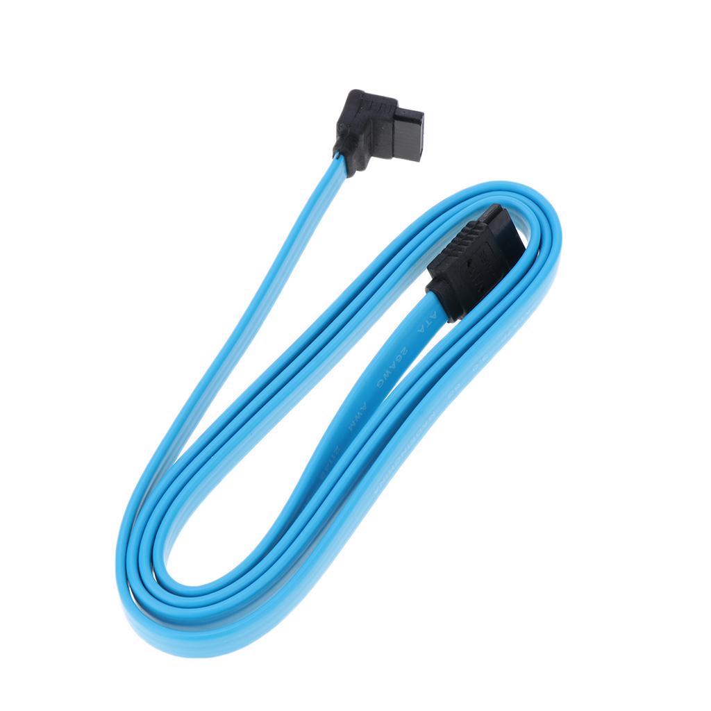 SATA3.0 Hard Disk Data Cable High Speed 6Gb/s Serial Locking Clips Lead 1m