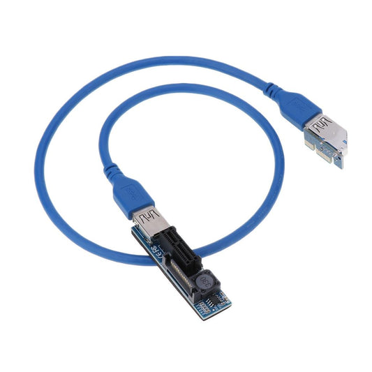 PCI-E PCI Express 1X Adapter Flexible Circuit Extension Cable USB3.0 70cm