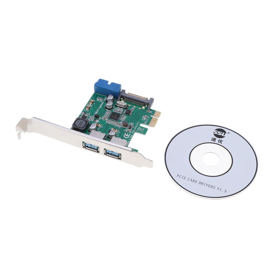 PCI Express PCIe USB 3.0 Hub Adapter Expansion Card for Windows