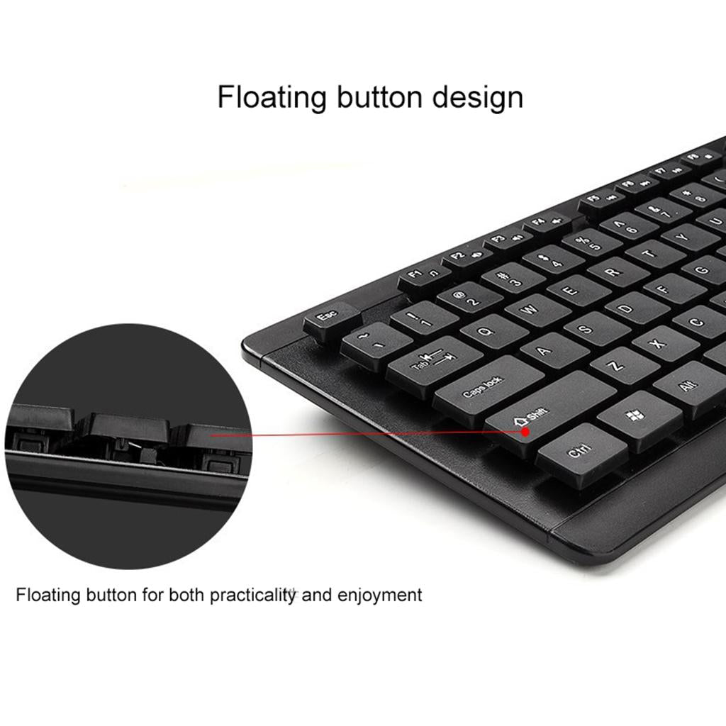 New Black Wired Mini Keyboard Keypad with 2 USB Port for Computer Desktop