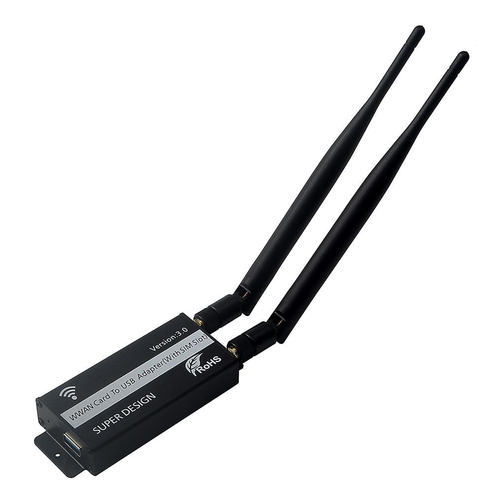 NGFF(M.2) to USB 3.0 Adapter With SIM Card Slot for WWAN/LTE/4G Module