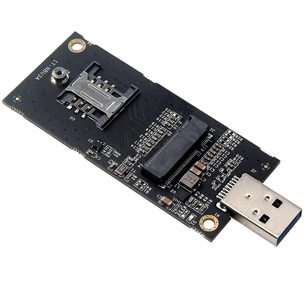NGFF M.2  key B to USB 3.0 Adapter with SIM 6 Pins Slot for WWAN Module