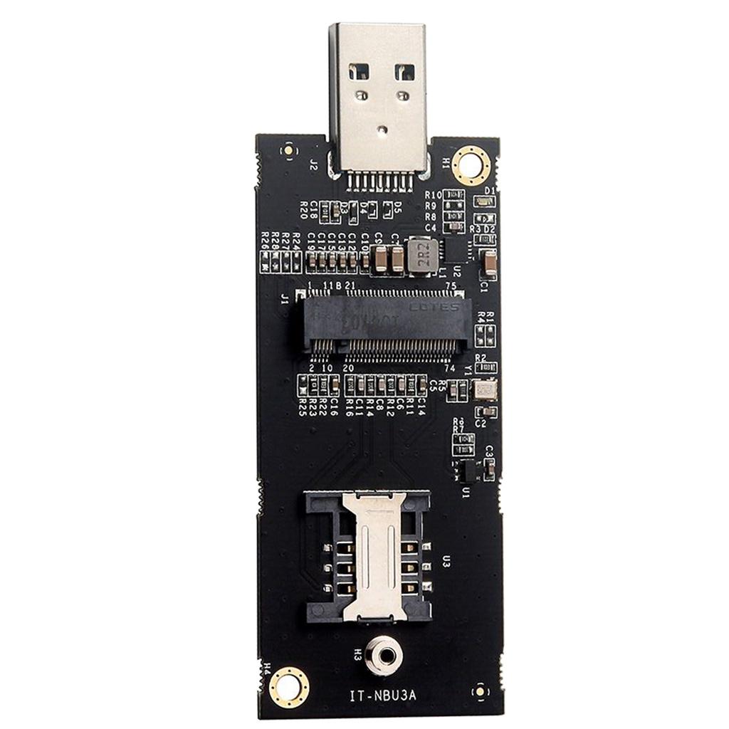 NGFF M.2  key B to USB 3.0 Adapter with SIM 6 Pins Slot for WWAN Module