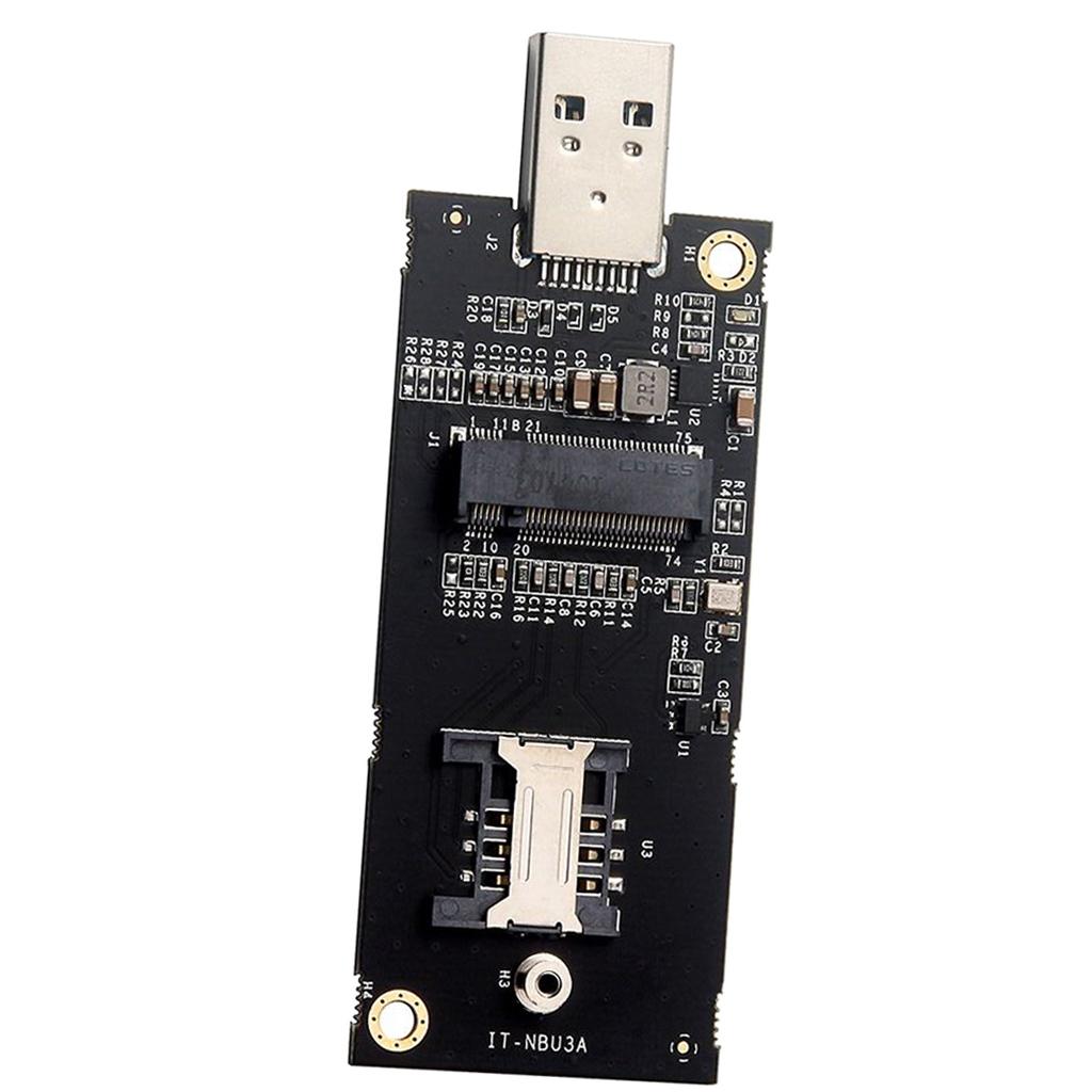 NGFF M.2  key B to USB 3.0 Adapter with SIM 6 Pins Slot for WWAN Module