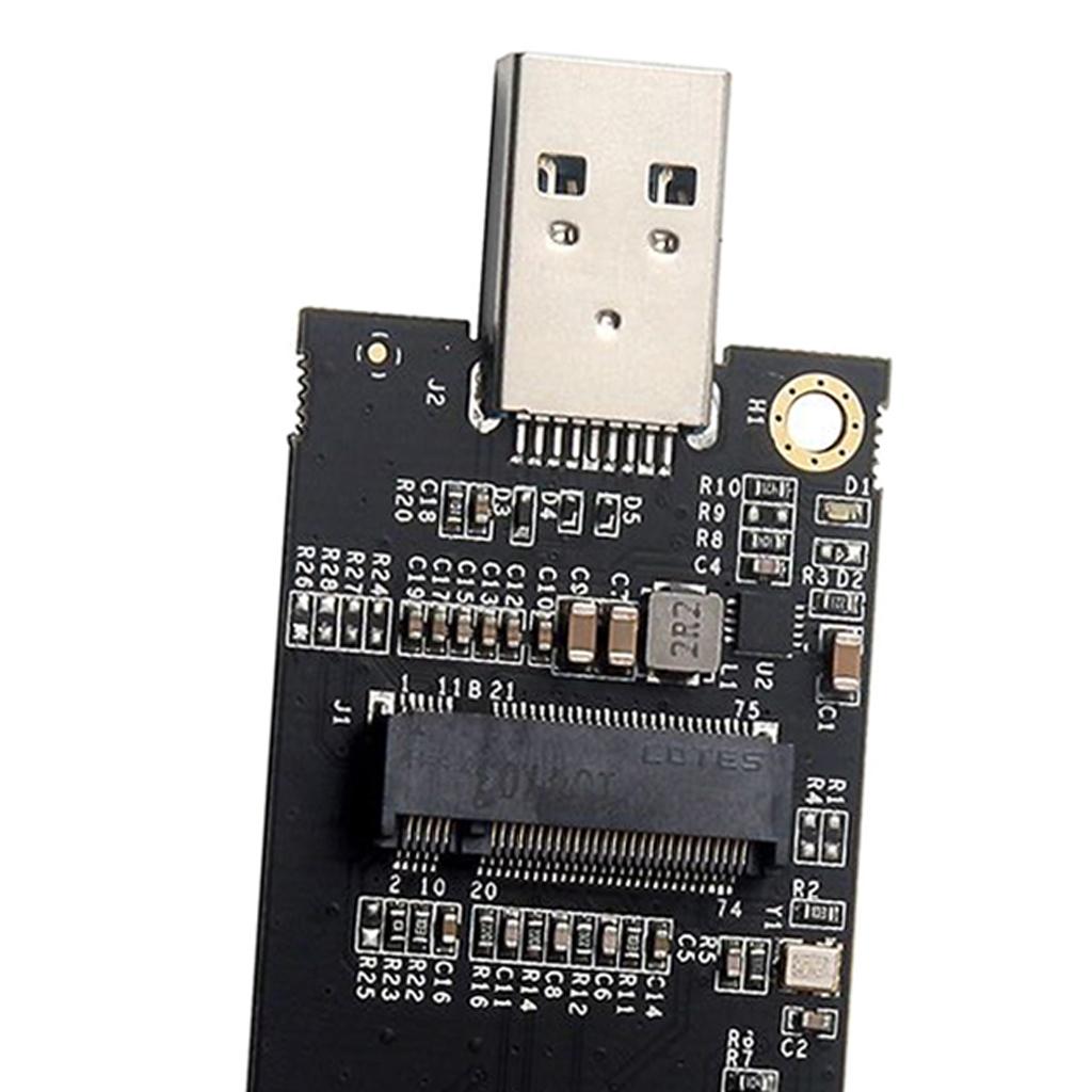 NGFF M.2  key B to USB 3.0 Adapter with SIM 6 Pins Slot for WWAN Module