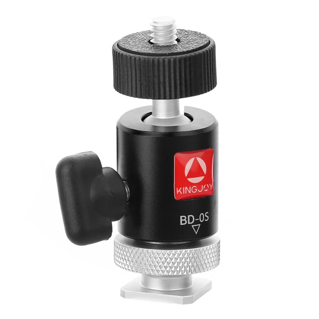 Mini Tripod Ball Head with Detachable hot shoe Adapter 1/4inch Screw Mount