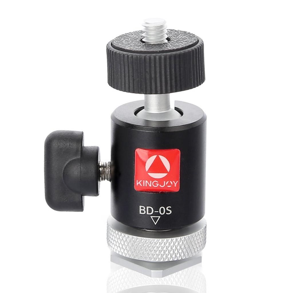 Mini Tripod Ball Head with Detachable hot shoe Adapter 1/4inch Screw Mount