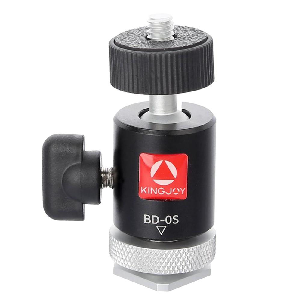 Mini Tripod Ball Head with Detachable hot shoe Adapter 1/4inch Screw Mount