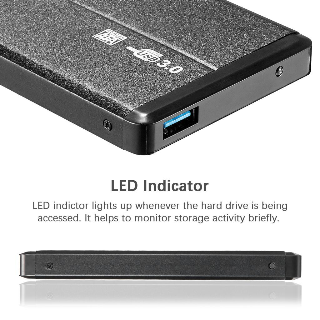 USB 3.0  2.5 "  SATA External SSD Hard Drive Mobile Disk HDD Enclosure 1T