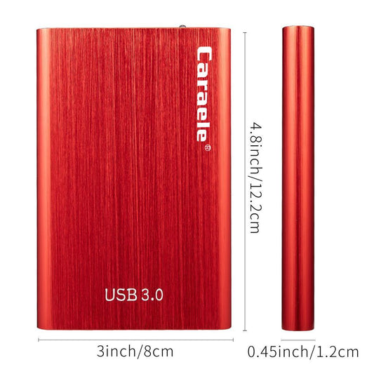 Red External Hard Drive Disk Storage Devices 2.5'' USB3.0 SATA 1T