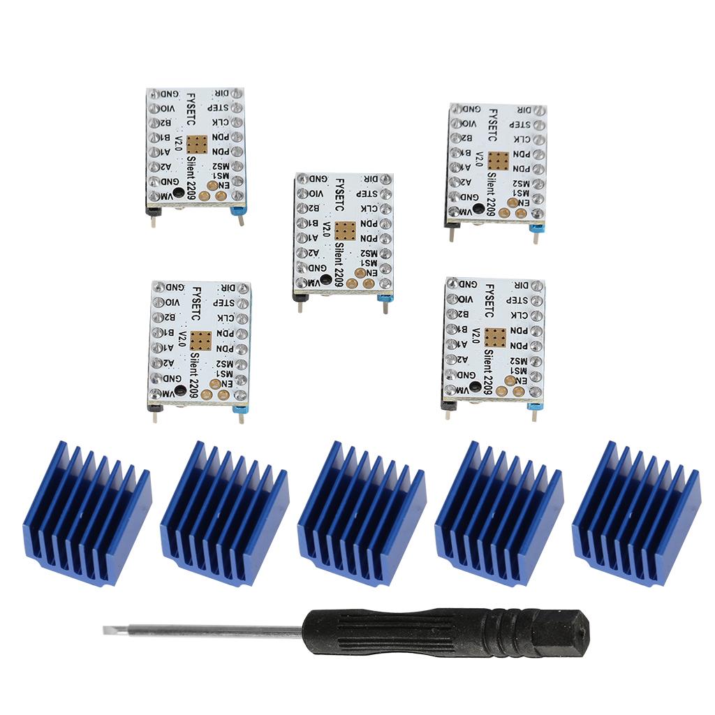 5XTMC2209 v2.0 Stepping Motor Driver Mute Driver For 3D Printer Motherboard
