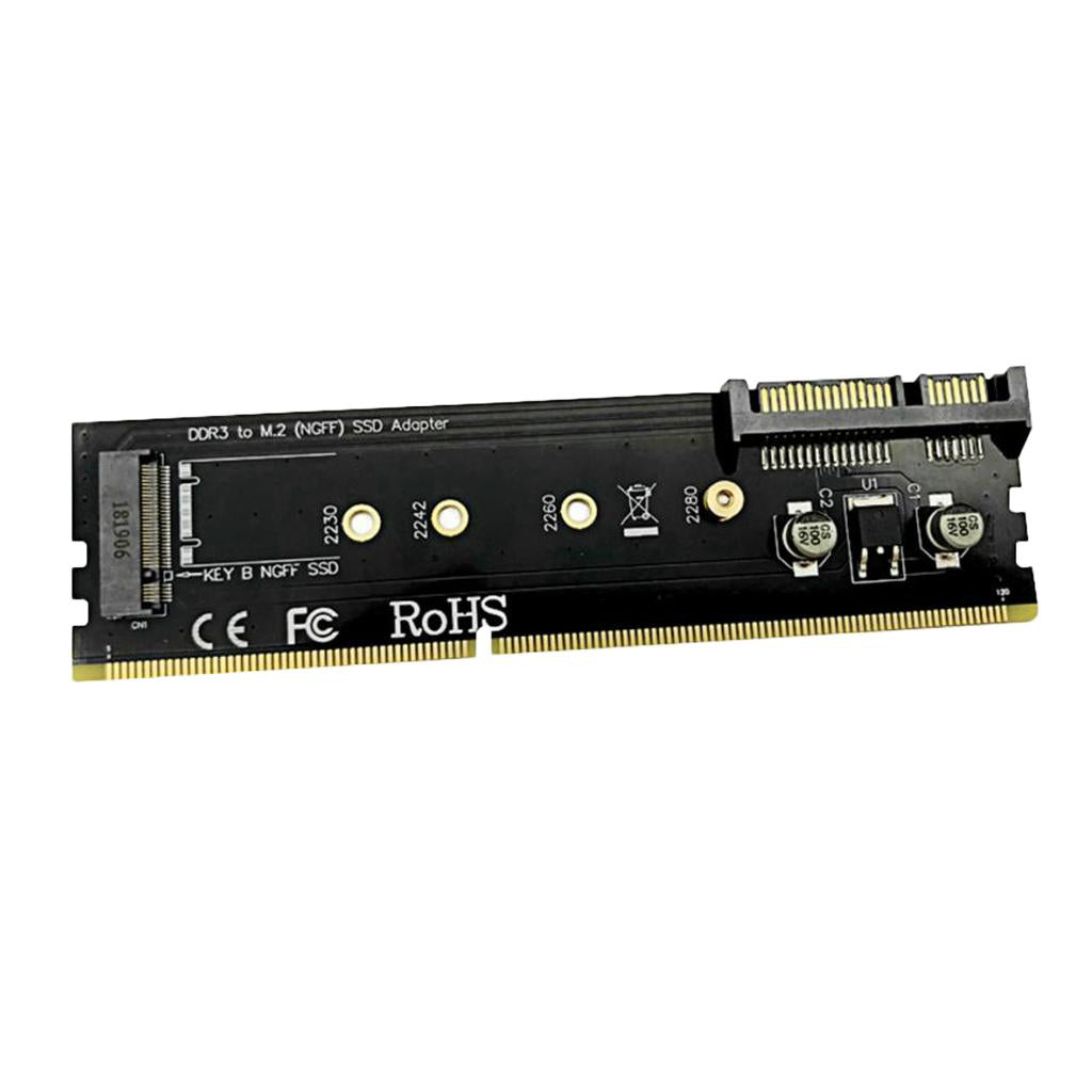 SATA DDR3 to M.2 (NGFF) Key B SSD Adapter Expansion Card