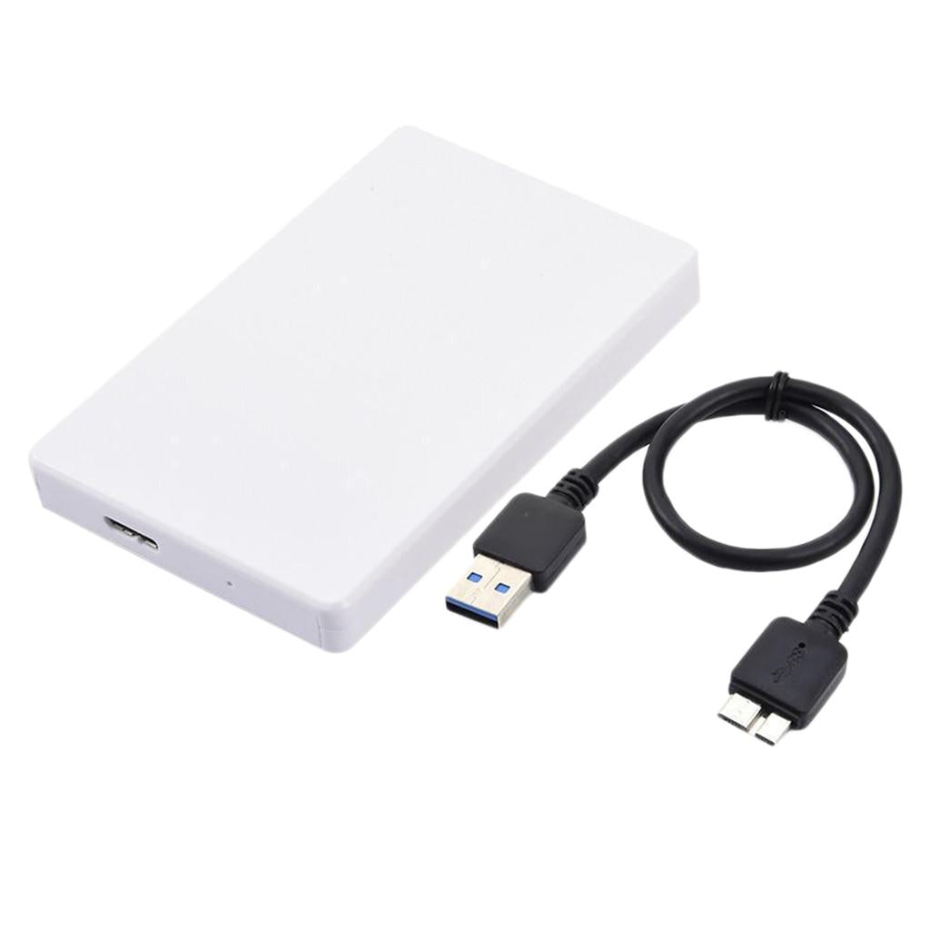 External Hard Drive Disk Storage Devices 2.5'' USB 3.0 2.0 SATA -White 1T