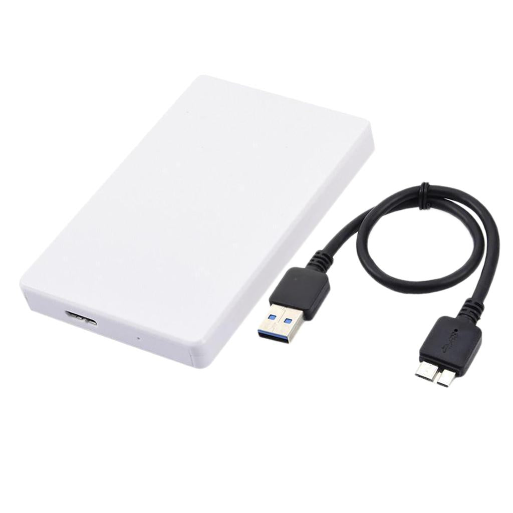 External Hard Drive Disk Storage Devices 2.5'' USB 3.0 2.0 SATA -White 2T
