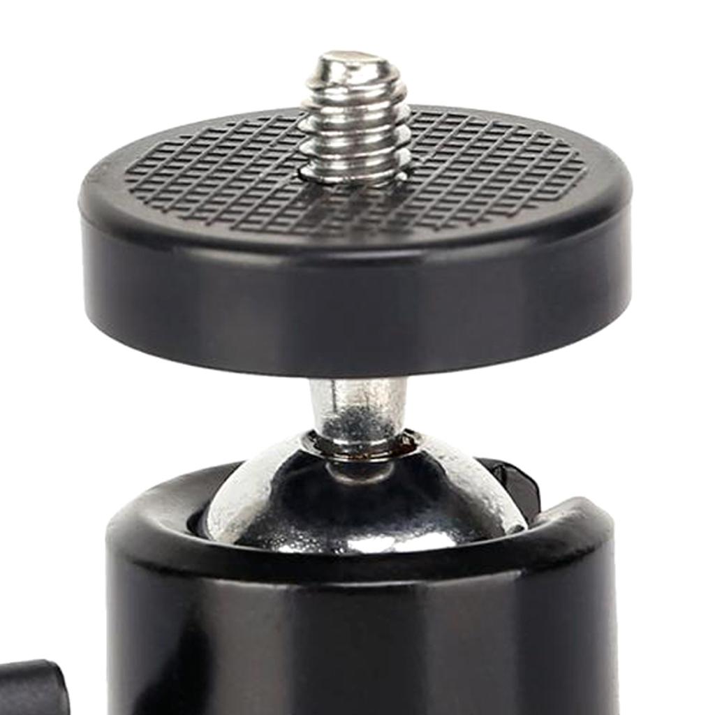 360 Degree 1/4" Mini Metal Tripod Ball Head Holder Bracket