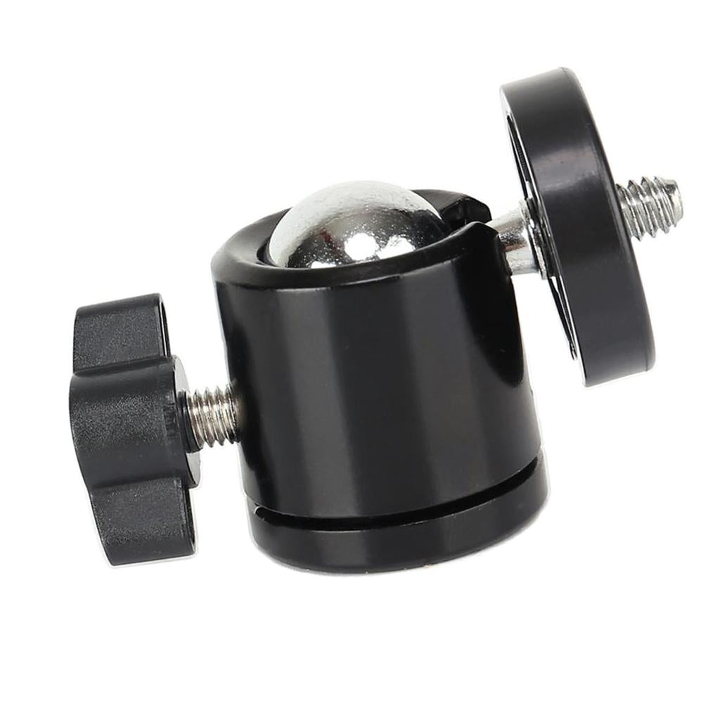 360 Degree 1/4" Mini Metal Tripod Ball Head Holder Bracket
