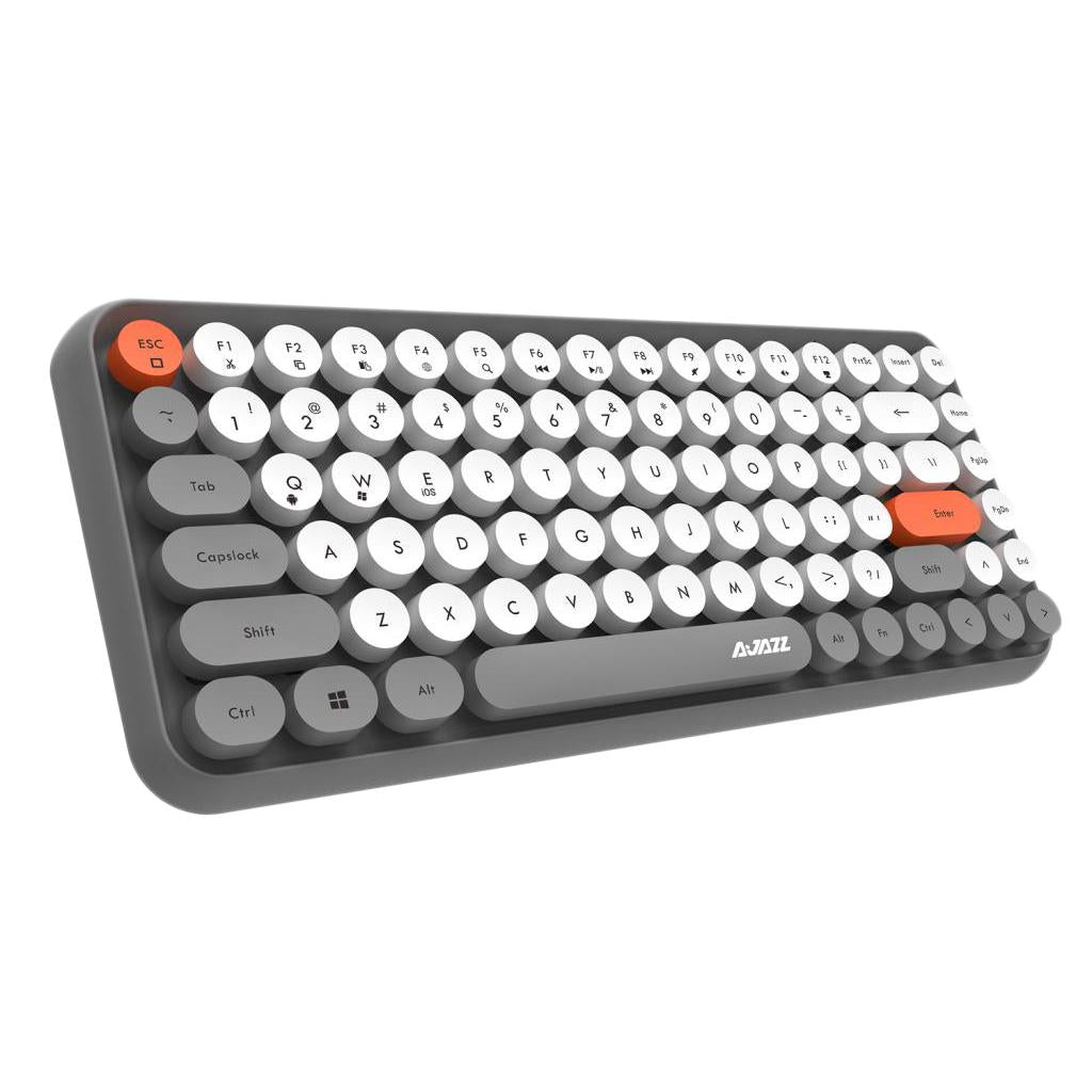 84 Key Wireless Bluetooth Lightless Keyboard for PC Laptop Tablet Gray