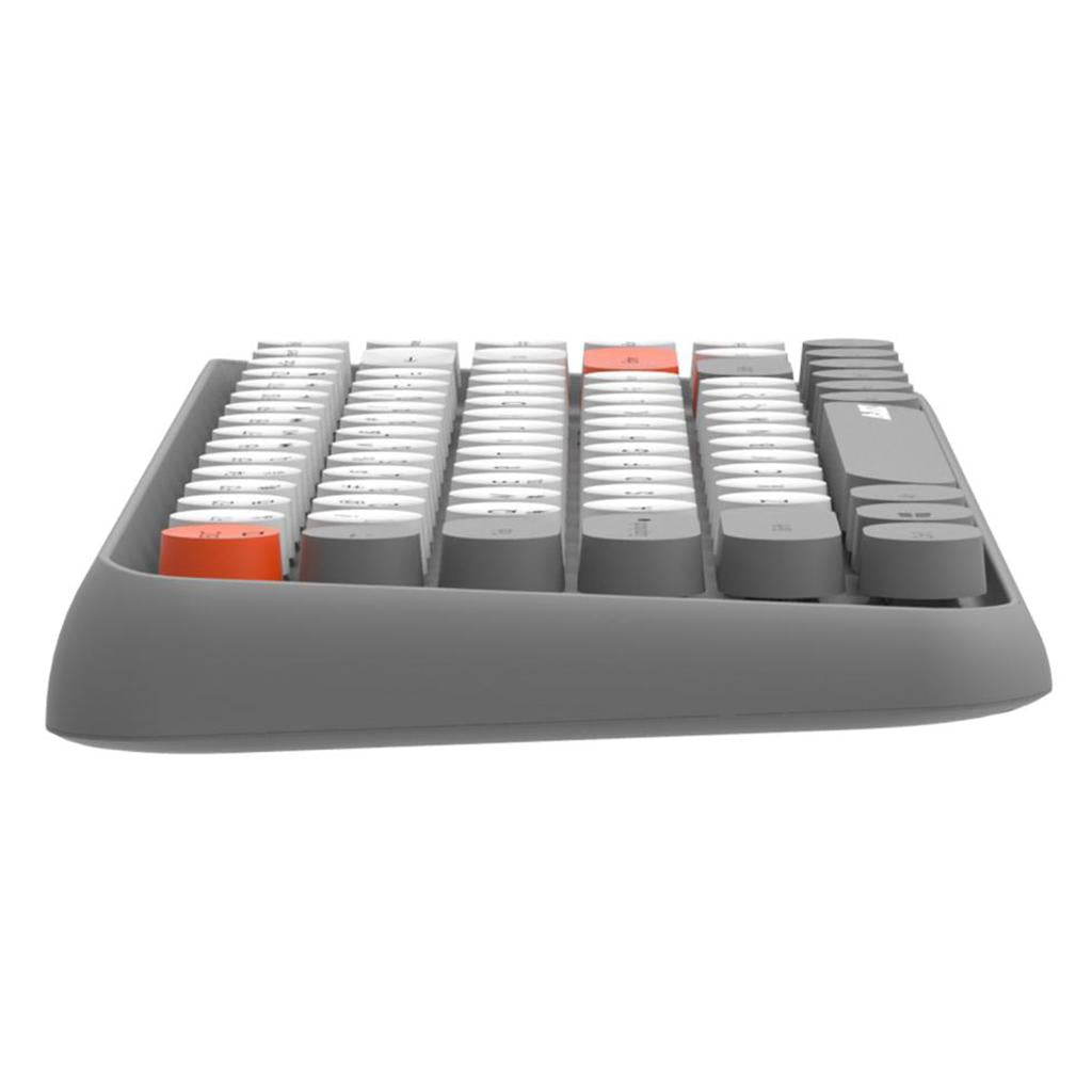 84 Key Wireless Bluetooth Lightless Keyboard for PC Laptop Tablet Gray