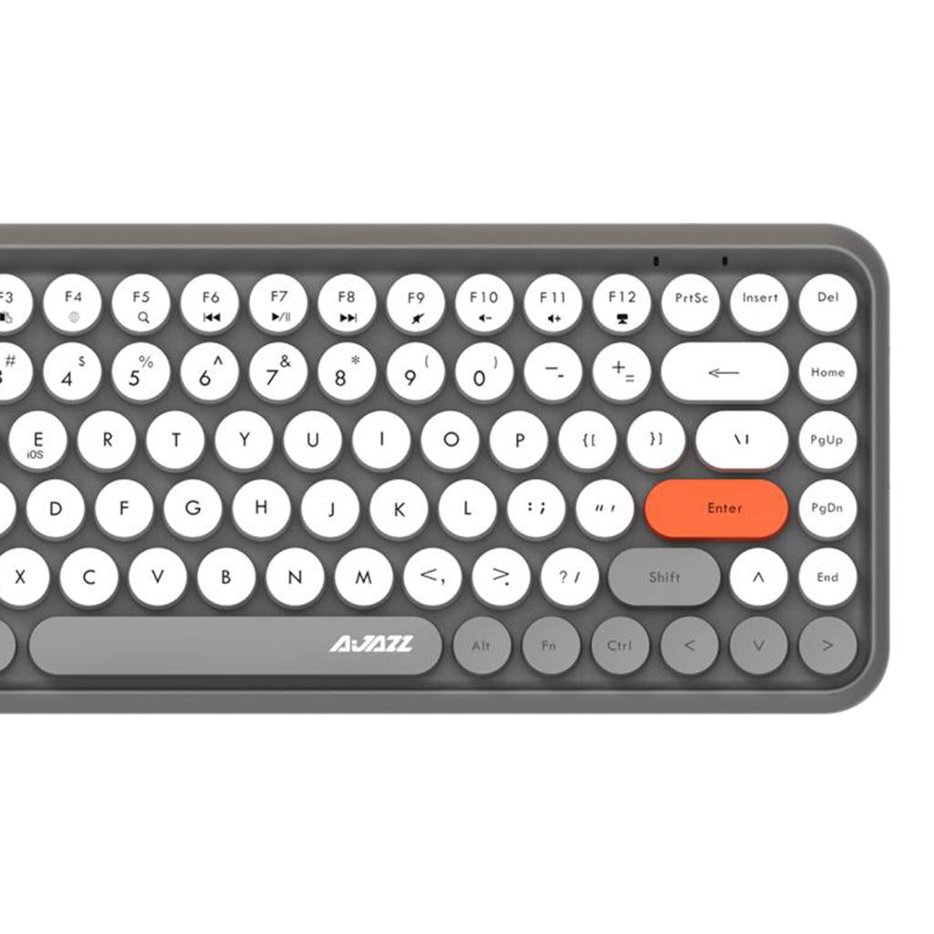 84 Key Wireless Bluetooth Lightless Keyboard for PC Laptop Tablet Gray