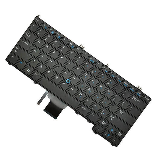 US Keyboard Replacement with Backlit For Dell Latitude 12 E7440 Black Laptop