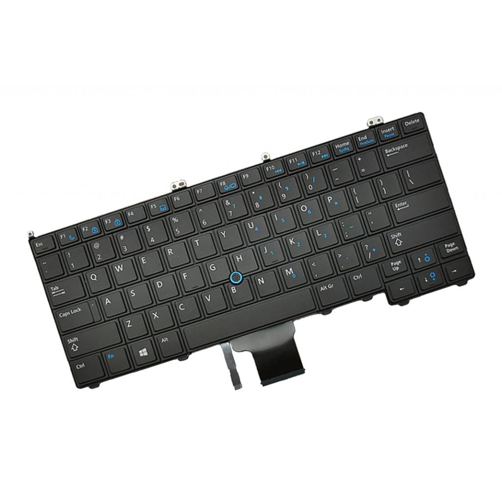 US Keyboard Replacement with Backlit For Dell Latitude 12 E7440 Black Laptop