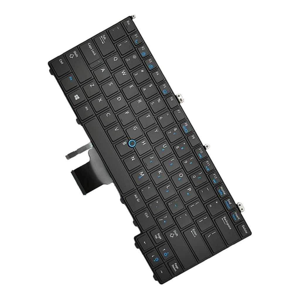 US Keyboard Replacement with Backlit For Dell Latitude 12 E7440 Black Laptop