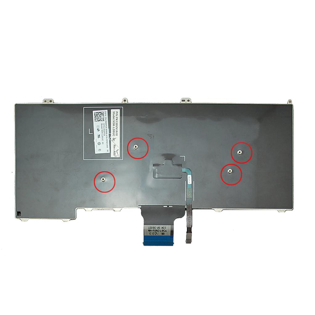 US Keyboard Replacement with Backlit For Dell Latitude 12 E7440 Black Laptop